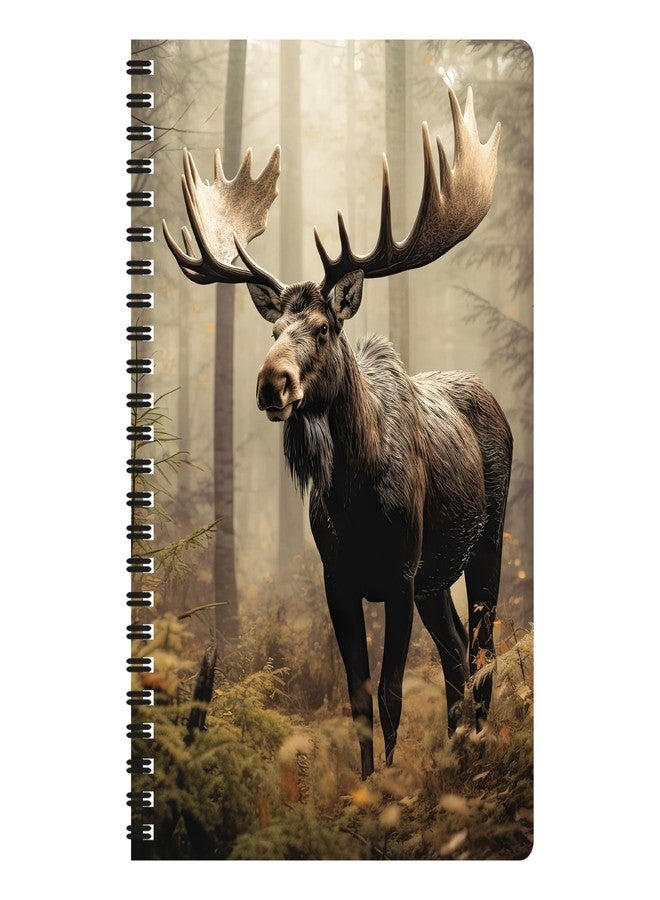 3D LiveLife Notebooks - Moose Dawn from Deluxebase. Ruled 8.2" x 5.7" Medium Notepad. 80 Page Spiral Bound Notebook with Lenticular Moose Cover. Wild Animal Journal for Women and Men. - Image 1