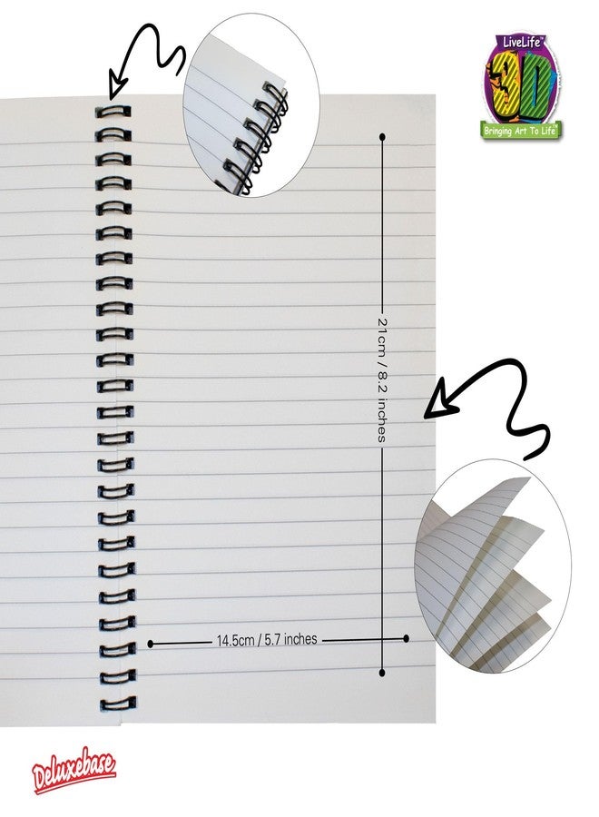 3D LiveLife Notebooks - Moose Dawn from Deluxebase. Ruled 8.2" x 5.7" Medium Notepad. 80 Page Spiral Bound Notebook with Lenticular Moose Cover. Wild Animal Journal for Women and Men. - Image 3