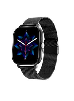 Smartwatch,HD Touch Screen Smartwatch,IP67 Waterproof Fitness Tracker Watch/Heart Rate Monitor/Pedometer/Sleep Monitor for Android and ios Phones(Black Steel Band)