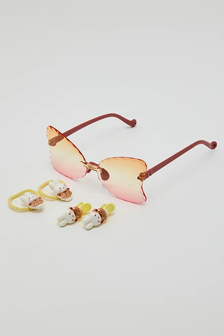 R&B Sunglasses & Hair Accessories Set