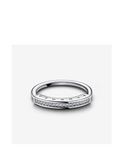 Pandora Violet Pandora Signature silver pavé classic ring  - Image 3