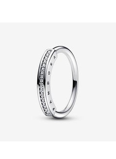 Pandora Violet Pandora Signature silver pavé classic ring  - Image 1