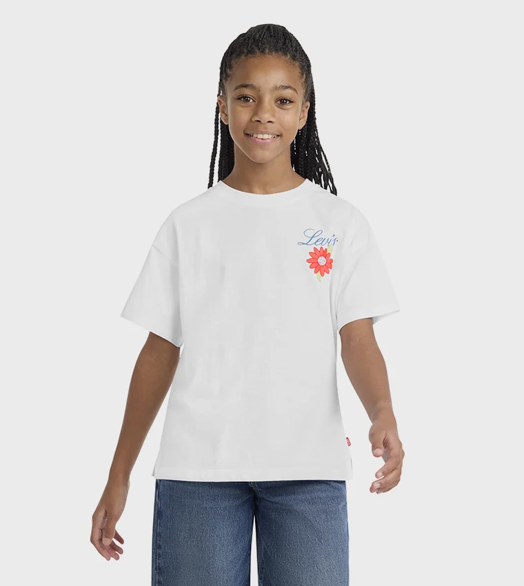 ليفايز LVG LEVIS FLORAL OVERSIZED TEE