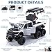 FRJV Pickup Truck Toy 124 Diecast Trucks Mammoth Model Car KitsMetal Toy Truck Suitable for Kids and Car CollectionPull Back Cars with Light and SoundTrucks for Kids Ages 48White - Image 4