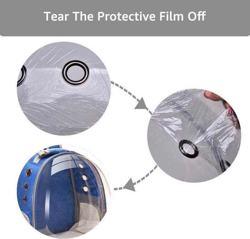 POODLES Cat Backpack Carrier Bubble Bag, Small Dog Backpack Carrier for Small Dogs, Space Capsule Pet Carrier Dog Hiking Backpack Airline Approved Travel Carrier - Image 3