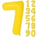 CHANGZHONG 40 In yellow graffiti Number Balloons Helium Foil Mylar Balloon Birthday Party banquet Decoration Digital 7 - Image 2