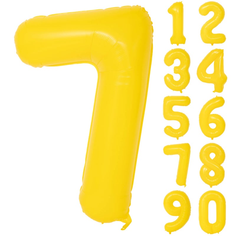 CHANGZHONG 40 In yellow graffiti Number Balloons Helium Foil Mylar Balloon Birthday Party banquet Decoration Digital 7 - Image 3