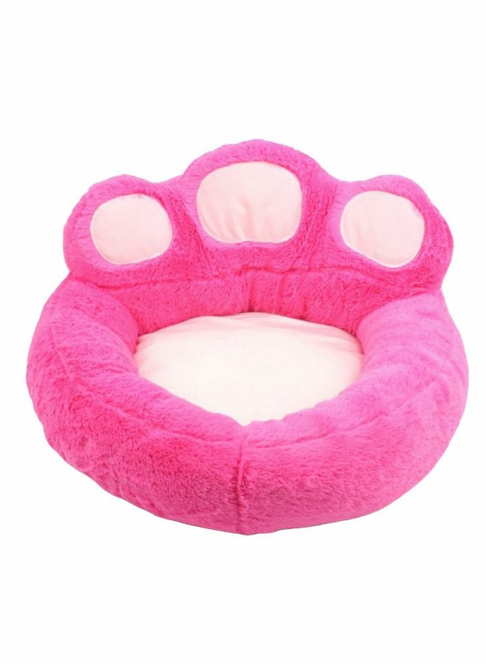 SYOSI Dog Bed, Pet Cat Mat Soft Paw Shaped Dog Sofa Bed, Dog Mattress for Small Medium Dogs Cats Pet Bed, Winter Cushion Provides a Warm Home for Your pet in Winter, pet Supplies, 52 * 56 cm, Pink - Image 1