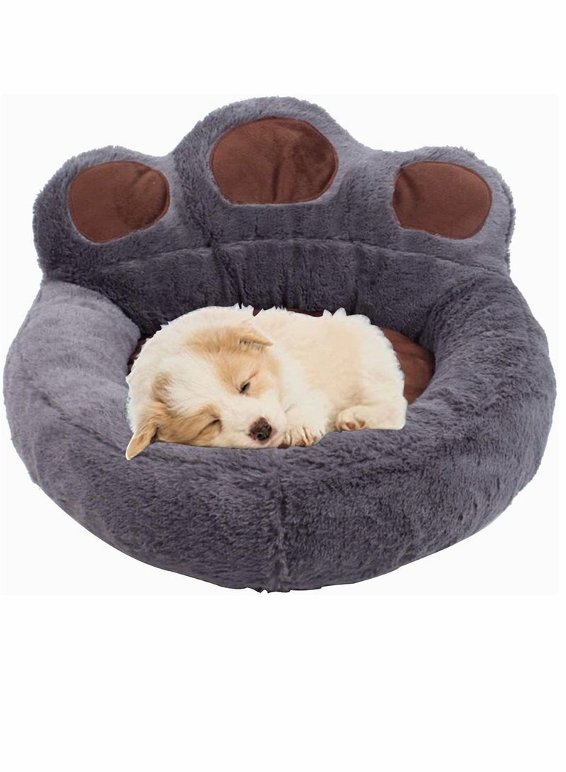 SYOSI Dog Bed, Pet Cat Mat Soft Paw Shaped Dog Sofa Bed, Dog Mattress for Small Medium Dogs Cats Pet Bed, Winter Cushion Provides a Warm Home for Your pet in Winter, pet Supplies, 52 * 56 cm, Pink - Image 3
