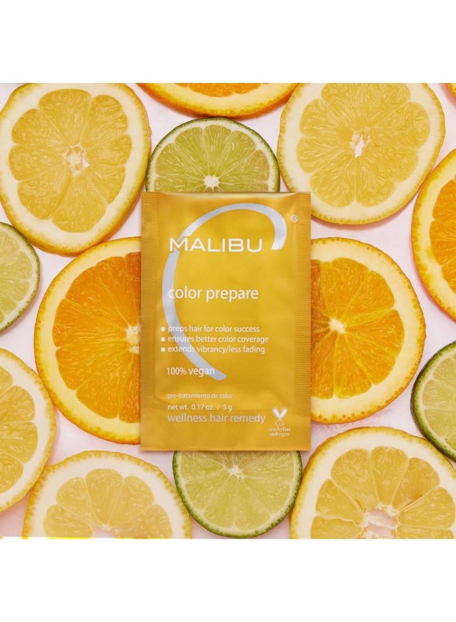 Malibu C Color Prepare Wellness Hair Remedy (1 Packet) - Extends Hair Color Vibrancy & Counteracts Discoloration - Hair Care Remedy for Color Treated Hair - Image 2