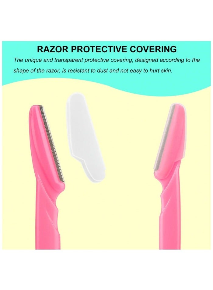 66 Eyebrow Razor and Face Razor for Women and Men, Eyebrow Hair Trimmer and Shaver with Protective Cover,Safe and Newbie Friendly - Image 2
