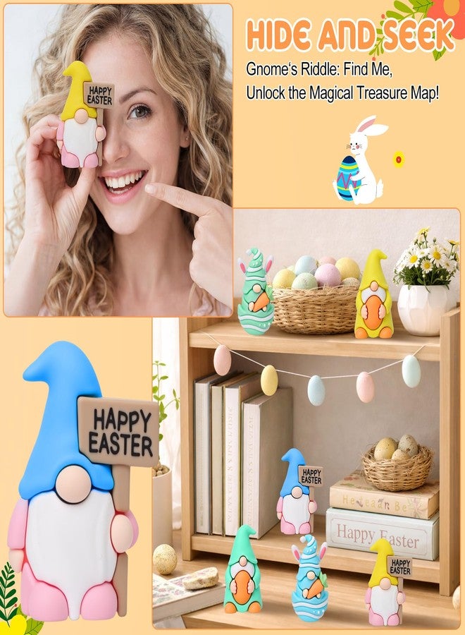 Kathfly 60pcs Easter Mini Gnomes Figures Tiny Fairy Gnomes Egg Figurines for Easter Stuffers Little Gnome Statues to Hide Bunny Spring Miniature for Basket Stuffers Filler Gifts Party Favors Garden - Image 5