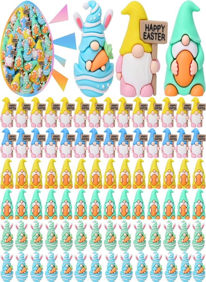Kathfly 60pcs Easter Mini Gnomes Figures Tiny Fairy Gnomes Egg Figurines for Easter Stuffers Little Gnome Statues to Hide Bunny Spring Miniature for Basket Stuffers Filler Gifts Party Favors Garden - Image 1