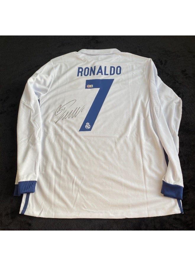 Real Madrid Ronaldo Signature / Autographed / Signed Jersey Real Madrid - Image 1