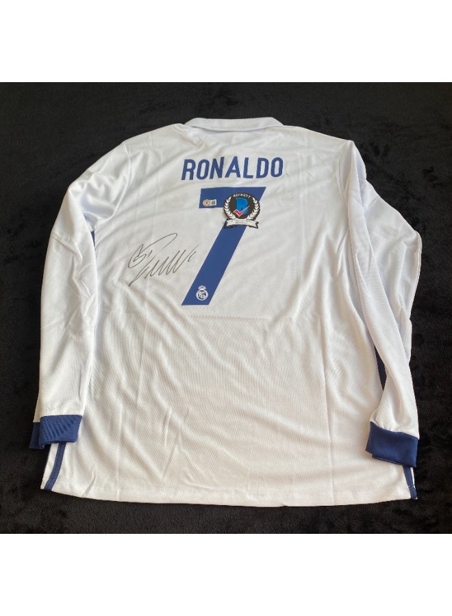 Real Madrid Ronaldo Signature / Autographed / Signed Jersey Real Madrid - Image 2