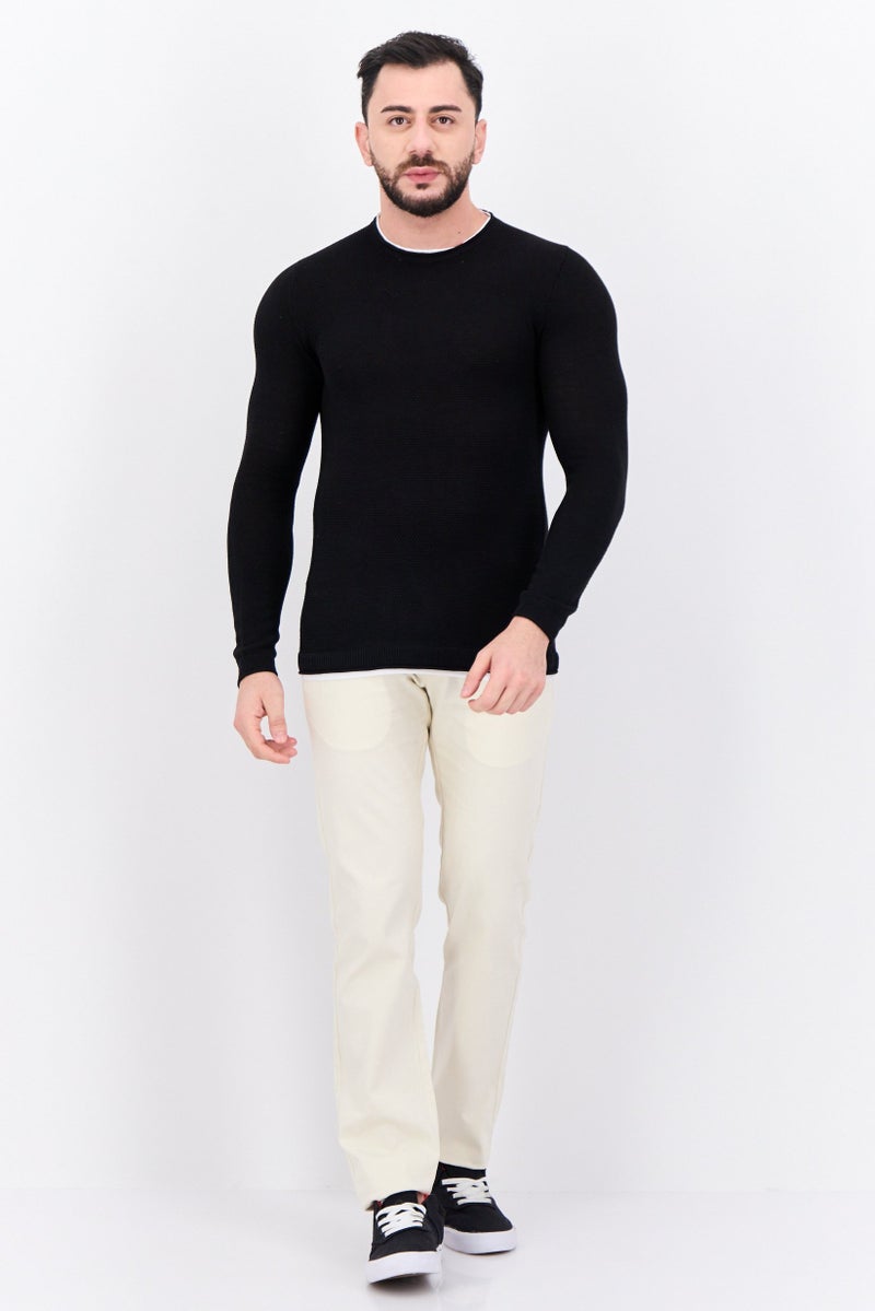 Sorbino Men Regular Fit Long Sleeves Outdoor Sweatshirt, Black - Image 4