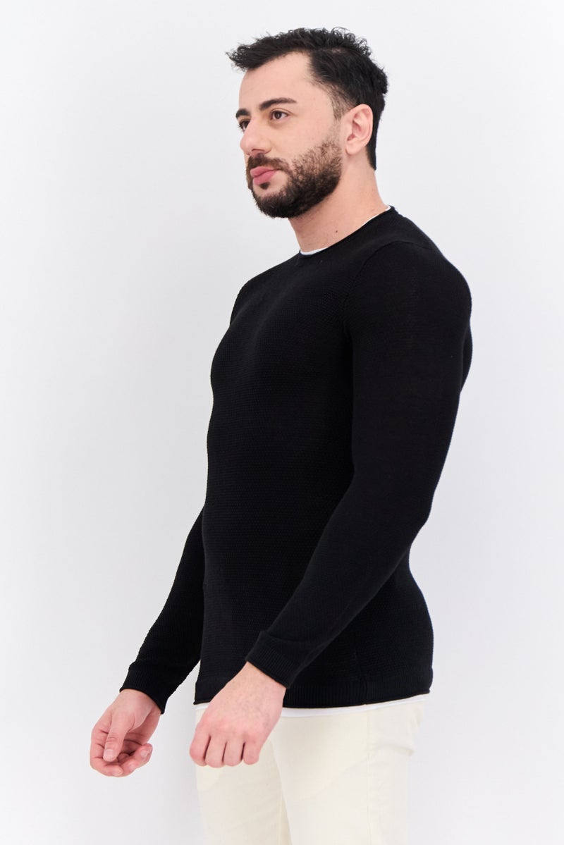 Sorbino Men Regular Fit Long Sleeves Outdoor Sweatshirt, Black - Image 2