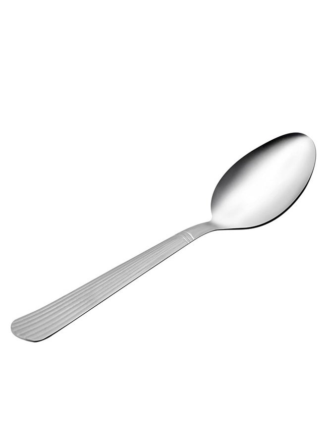 hoffmayer 12-Piece Stainless Steel Spoon Set 25CM Silver  - Image 2