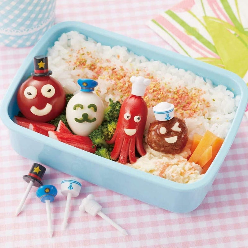 Torune Food Picks Bento Lunch Accessories  4 Design Working Hat - Image 2