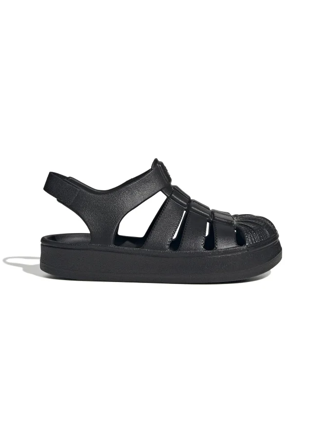 اديداس اوريجينالز adidas SUPERSTAR SANDAL C Black Originals Men Sandals