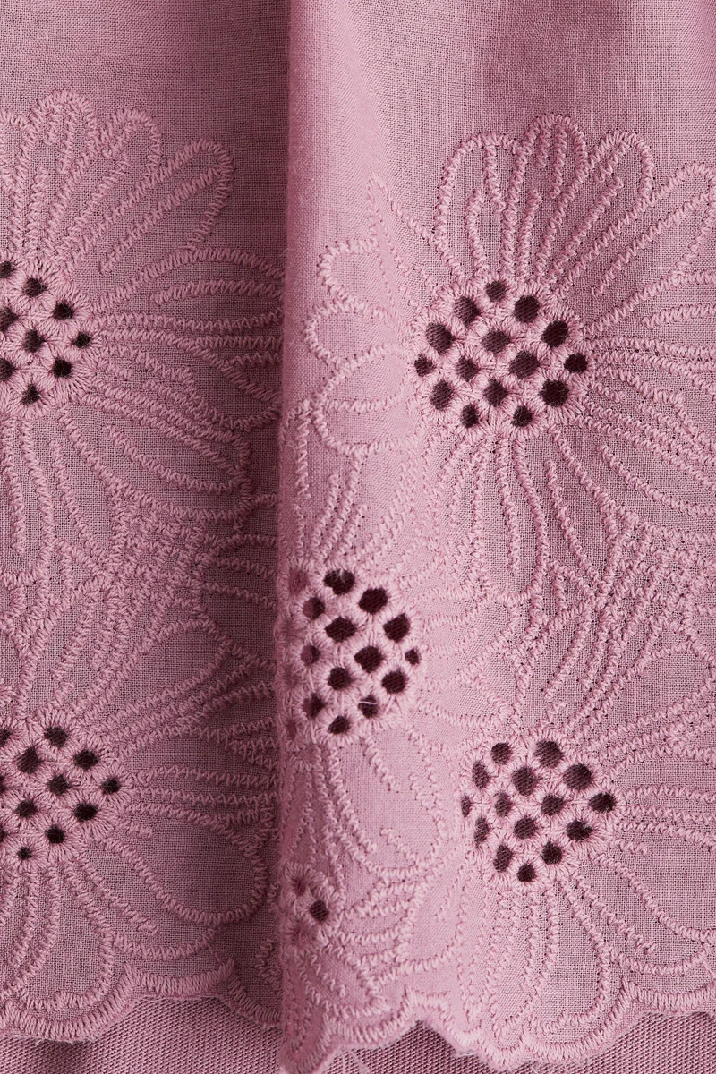 H&M Broderie anglaise cotton top