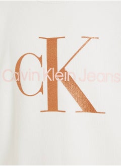 Calvin Klein Jeans Kids, Girls' Sweatshirt - Sportswear - Cotton , White - pzsku/ZDF527C6ADE1600526505Z/45/_/1723737163/394c9cf3-4fdd-42d8-94bc-1ef727741355