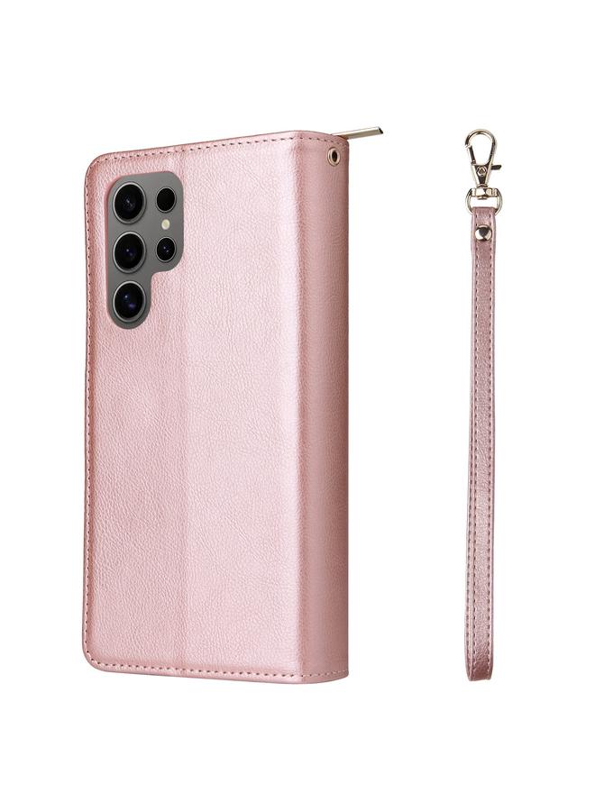 S-TOP Case For Samsung Galaxy S25 Ultra 5G 9-Card Slots Zipper Wallet Bag Leather Phone Case - Image 3