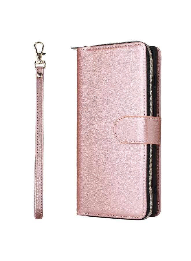S-TOP Case For Samsung Galaxy S25 Ultra 5G 9-Card Slots Zipper Wallet Bag Leather Phone Case - Image 2