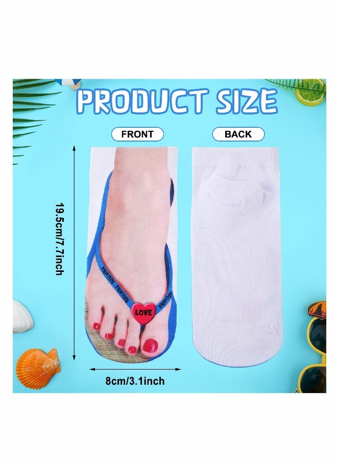 Women's 3D Socks Low Cut Running Athletic Socks 10 Pairs - Image 4
