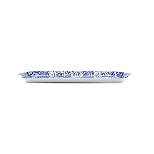 Pimpernel Spode Blue Italian Collection Sandwich Tray – (15.25" x 6.5") Rectangular Melamine Serving Piece with 18th Century Inspired Countryside Design, Decorative Kitchen & Dining for Snacks & Pastries - Image 3