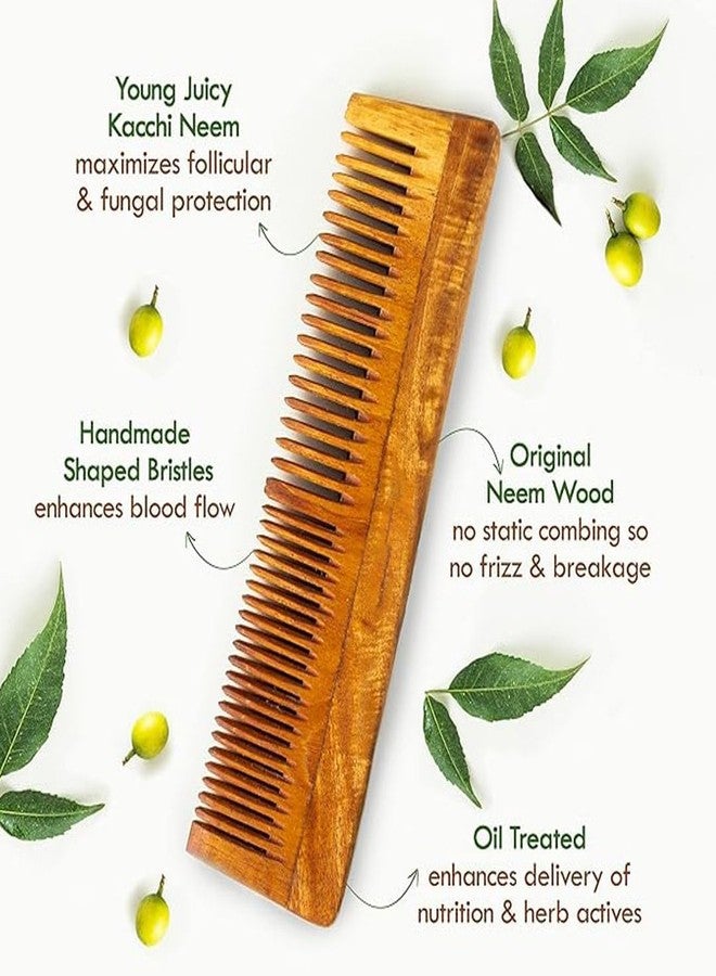 Guleel Herbals Wooden Comb Kacchi Neem - Image 4