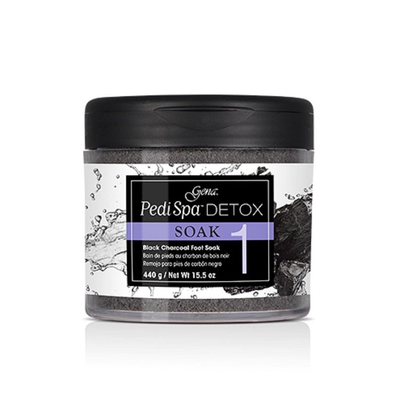 Gena Pedi Spa Detox Black Charcoal Foot Soak 1 155 Fluid Ounce