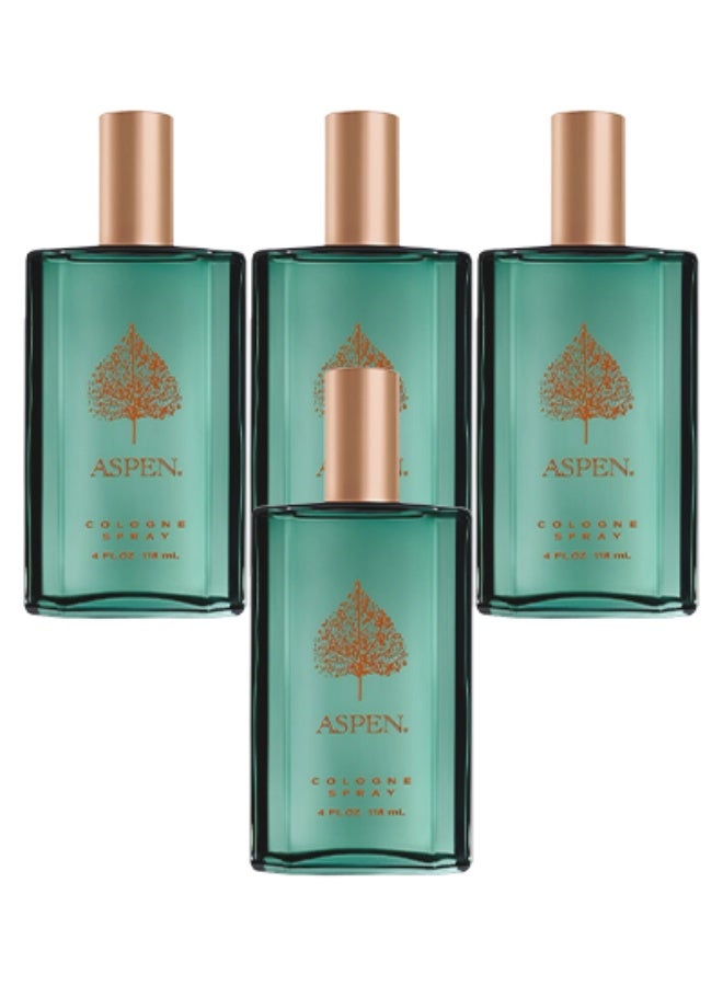 ASPEN 4 Pieces Aspen Spray Cologne 118ml - Image 1