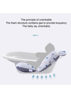 TOPINCN Bathing Tub Seat, Fixation Baby Bath Seat Cushion Adjustable Floating for Newborn for Bathroom (White Stars)  - Image 5