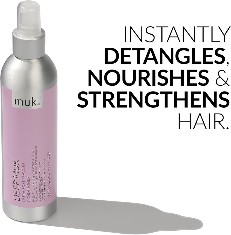 MUK. MUK Haircare Deep Leave In Conditioner - Soft & Silky Detangling Spray, 8.5 oz - Image 2