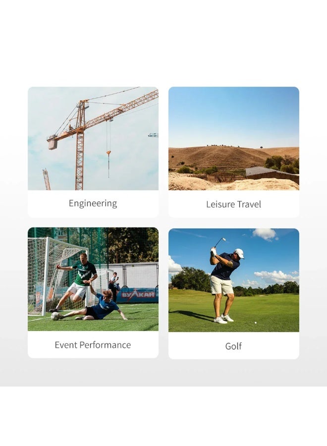 ATuMan Laser Golf Rangefinder with Slope,1200 Yards Range Finder with High-Precision, Flagpole Lock, Pulse Vibration, Rechargeable, 6X Magnification, HD View, Golf Accessories for Men and Women - Image 2