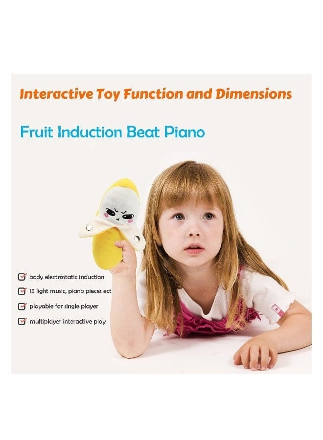 Musical Banana Toy for Kids - Interactive Banana Toy - Banana Piano Toy - Musical Banana Plush - Touch Sensor Musical Toy - Kids Piano Toy - Interactive Music Toy - Plush Musical Toy - Sensory Toy for Kids - Educational Toy - Cooperative Game - Electronic Music Toy - Sound & Music Toy - Funny Banana Toy - Soft Plush Toy - Kids Gift Toy - Musical Fruit Toy - Interactive Plush Toy - Touch Music Toy - Toddler Musical Toy - Group Play Toy - Sensory Development Toy - Fun Educational Toy - Musical Electronic Toy - Soft Banana Plush Toy - Image 4