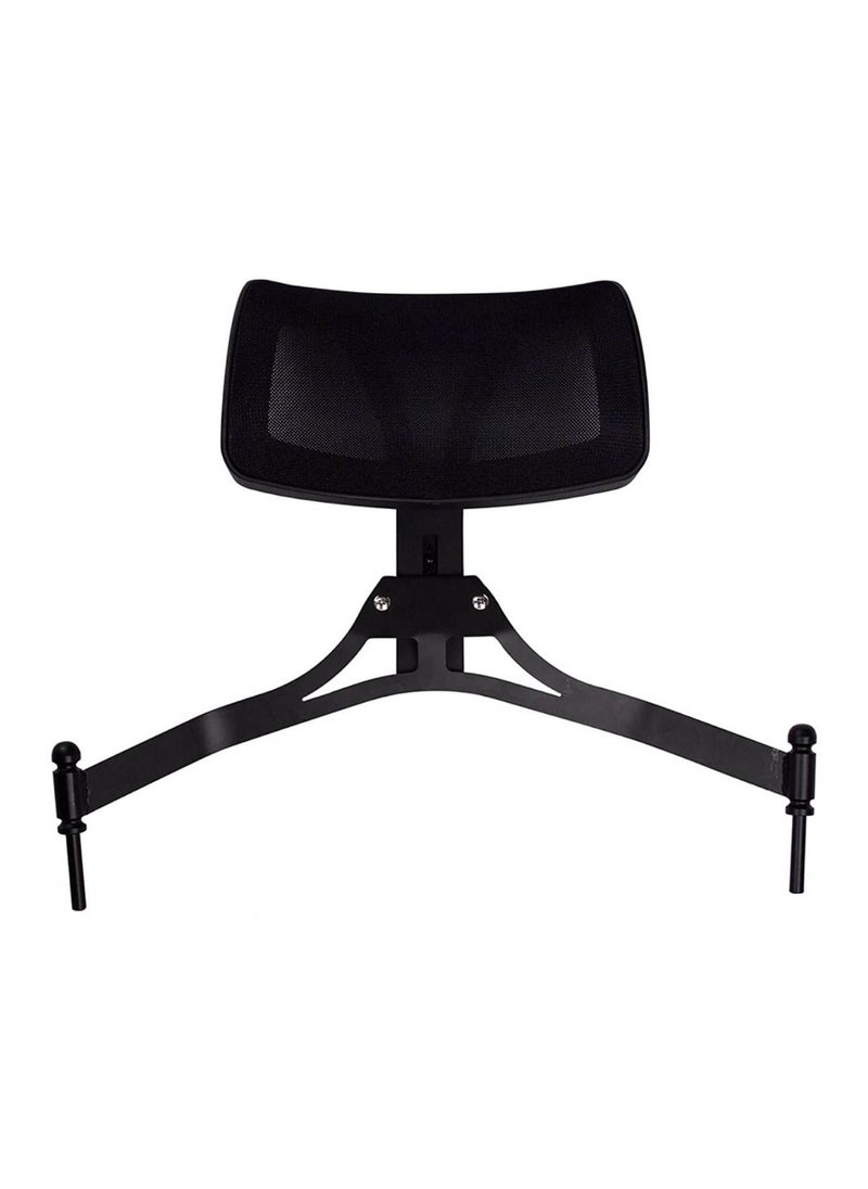 globalstar - Globalstar Foldable Tall Makeup Chair With Headrest Color Black MY739B - Image 1