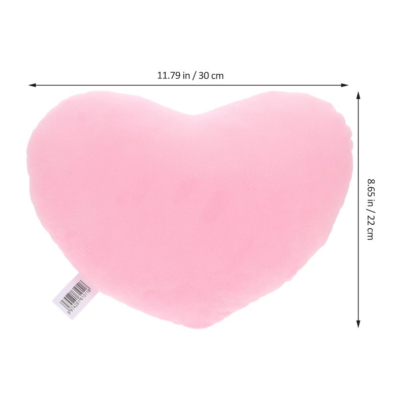 Heart Shaped Plush Throw Pillow 30cm Cute Decorative Cushion for Sofa Bedroom Living Room - Image 3