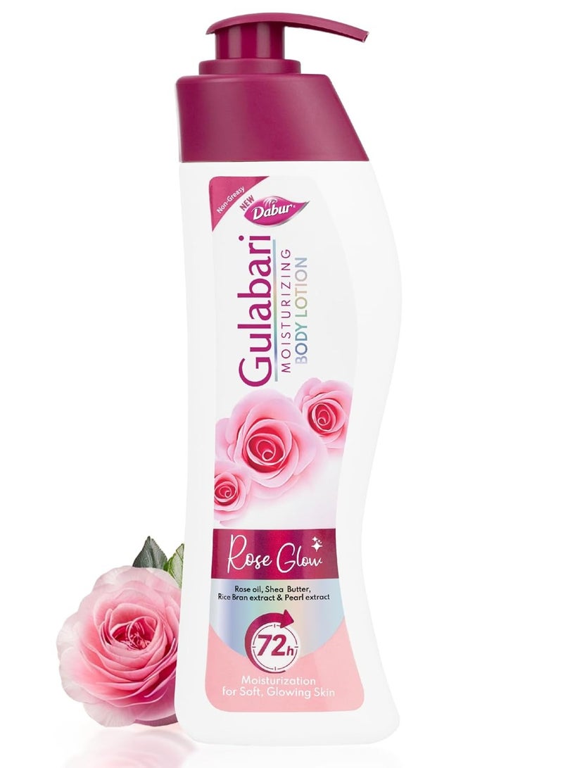 دابر غسول مرطب للجسم من جولاباري - 400 مل للبشرة الجافة والباهتة، مصنوع من زيت الورد العضوي 100%، تم اختباره من قبل أطباء الجلدية وخالي من البارابين - Image 1