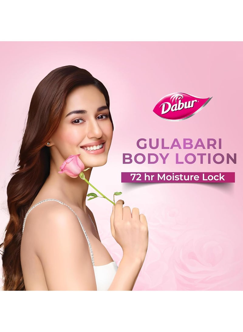 دابر غسول مرطب للجسم من جولاباري - 400 مل للبشرة الجافة والباهتة، مصنوع من زيت الورد العضوي 100%، تم اختباره من قبل أطباء الجلدية وخالي من البارابين - Image 2
