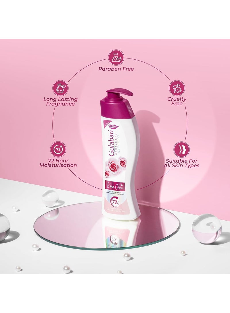 دابر غسول مرطب للجسم من جولاباري - 400 مل للبشرة الجافة والباهتة، مصنوع من زيت الورد العضوي 100%، تم اختباره من قبل أطباء الجلدية وخالي من البارابين - Image 5