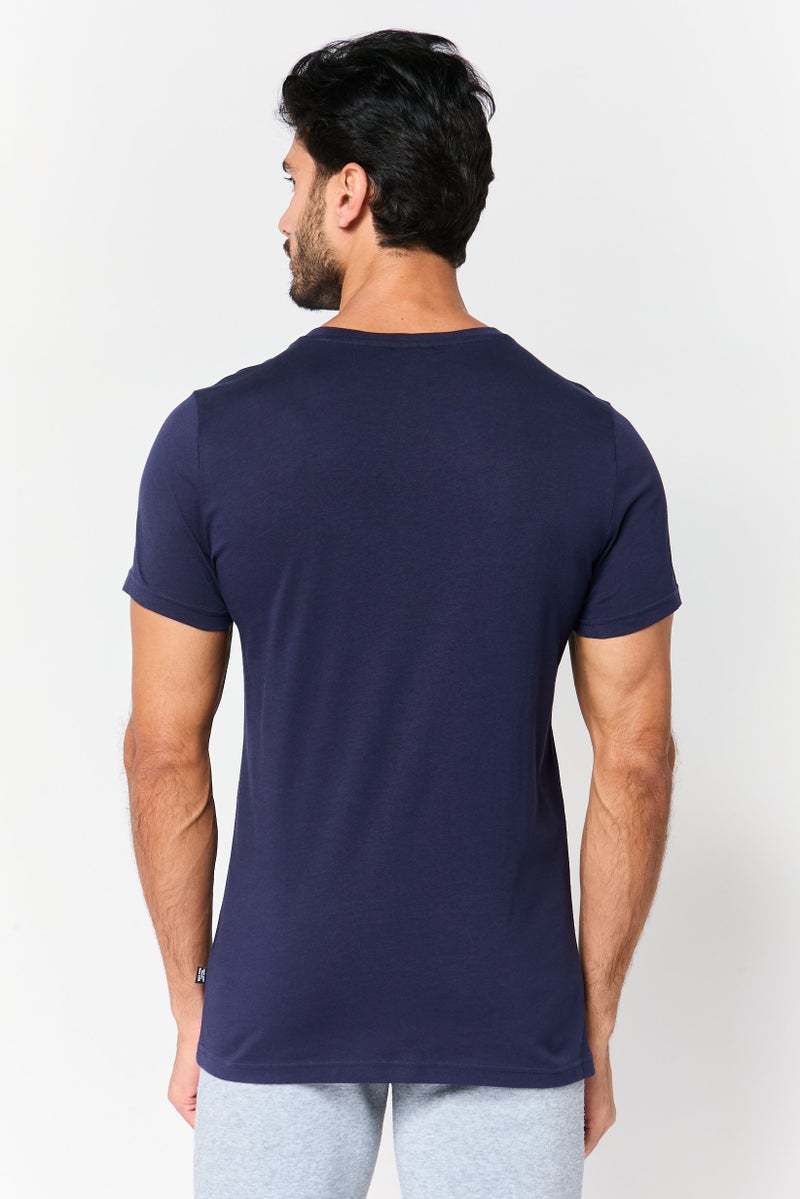PUMA Men Sportswear Fit Short Sleeve Outdoor T-shirt, Navy - Image 2