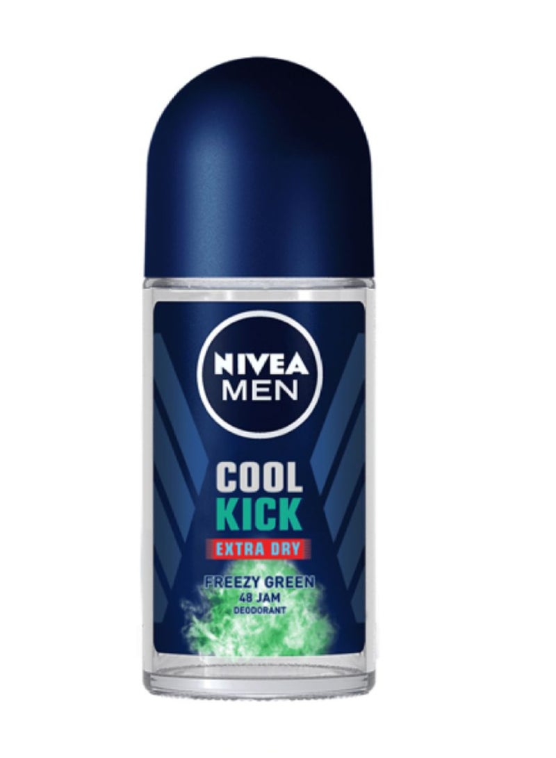 NIVEA MEN COOL KICK FREEZY GREEN DEO ROLL 50ML