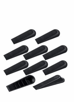 KASTWAVE Door Stoppers Wedge Heavy Duty Door Wedge, 10 Pcs Non-Slip Door Jammer, Plastic Door Stop Wedges for Home and Office, Interior Bathroom, Kitchen, Children's Room Door  - Image 1