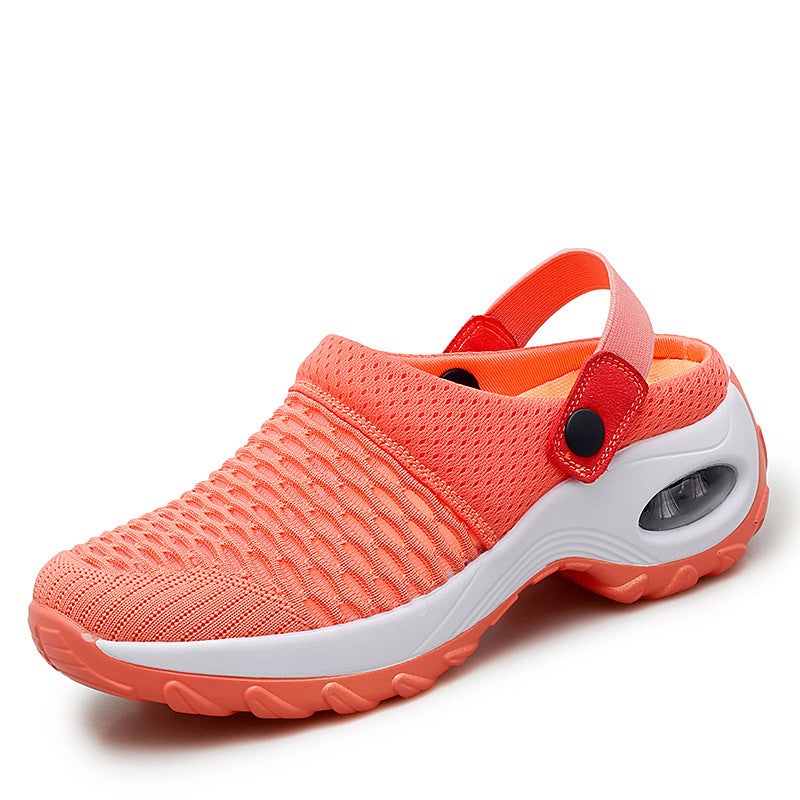 New Air Cushion 2025 Women'S Shoes Half Slippers Mom'S Shoes Mesh Shoes Casual Sandals Women'S Large Size 43 - Image 5