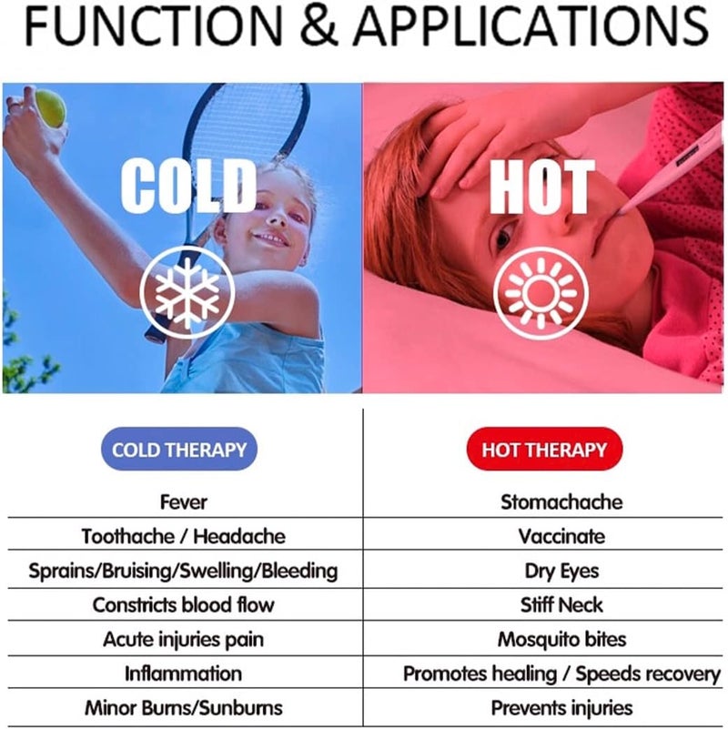 coldchill Boo Boo Hot Cold Ice Packs for Pain Relief Lunch Bags Ice Pack Reusable Gel Pack for Kids Injuries Fever Wisdom Teeth Tired Eyes Headaches Gel Bead Wrap 5 Dinosaur Ice Packs - Image 5