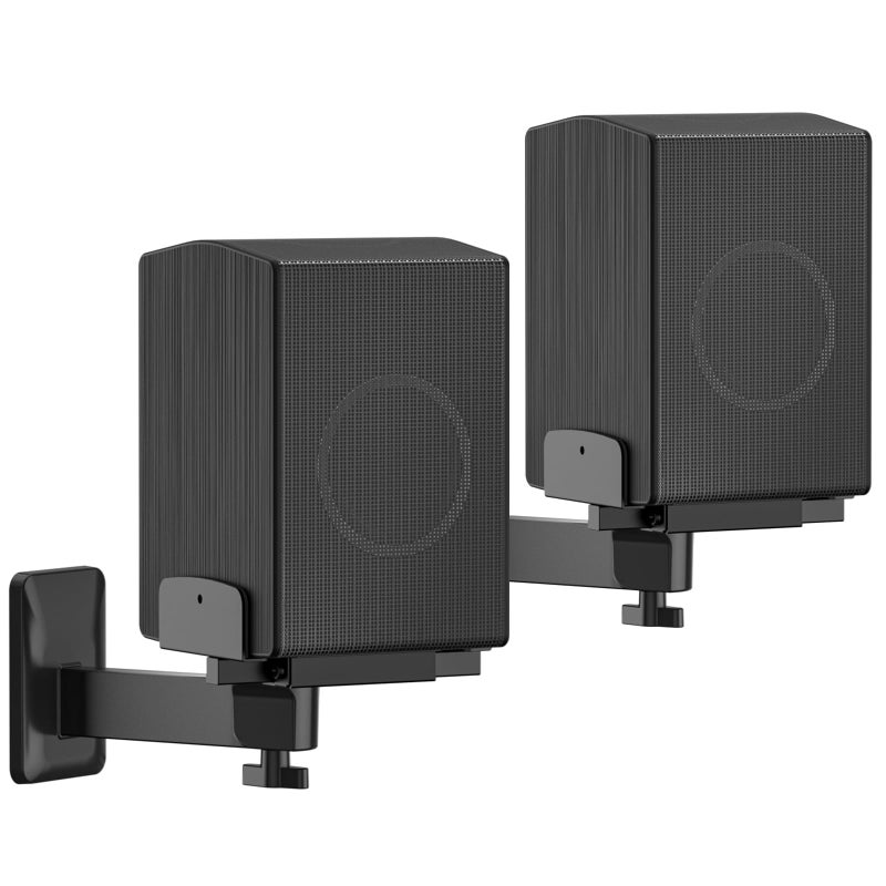 Yibracki Speaker Wall Mounts for Samsung HW-Q Speakers - Adjustable Dual Side Clamp SWA-9500s Rear Speaker Mount for HW-Q990D/Q990F/Q990C/Q930C/Q900C More 5â€“11" Surround Speakers WR Cable Ties Hold Up to 55LBS - Image 1