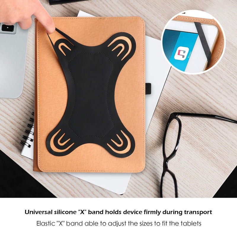 Procases 9"-10.1" Universal Tablet Case, Protective Cover Stand Folio Case For 9 10 10.1 Inch Android Touchscreen Tablet, With 360 Degree Rotatable Kickstand And Multiple Viewing Angles -Black - Image 3