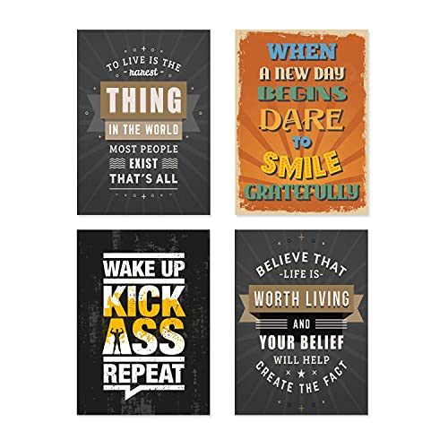 PAPER PLANE DESIGN Quote and Motivational Poster Set of 10 (Size 45 x 30 cm) d452 - Image 2